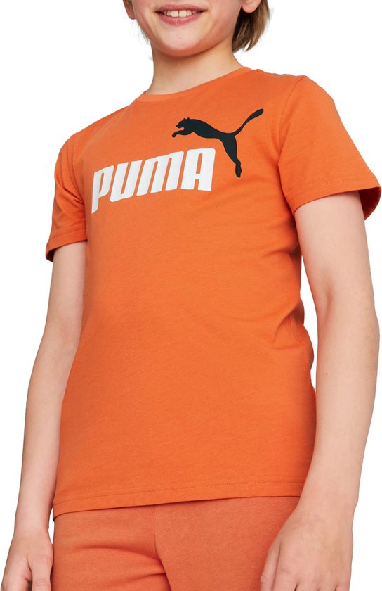 T-shirt enfant Puma ESS+ Col 2 Logo orange - Taille 158/164