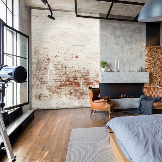 Industrieel Rood-Wit Baksteen Behang Topkwaliteit en Uniek Design