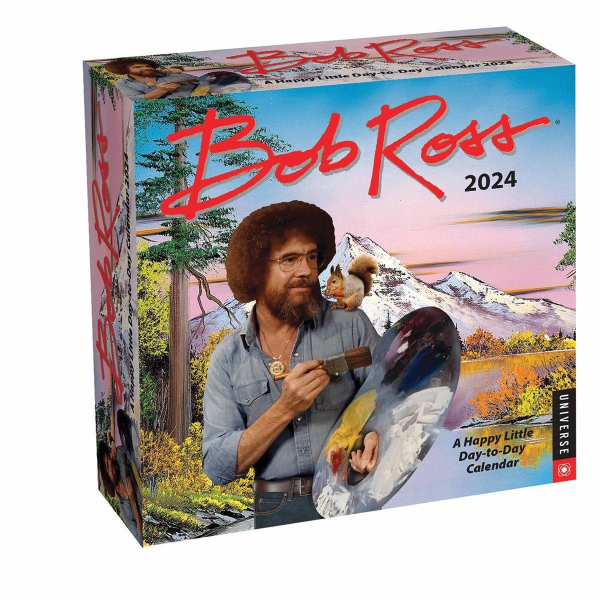 Bob Ross Boxed Scheurkalender 2024