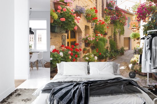 Papier peint photo Alley Flowers - Papier peint non tissé - 208 x 146 cm