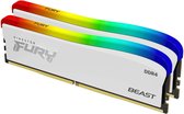 32 Go 6000 MT/s DDR5 CL36 DIMM (Kits de 2) FURY Beast White RGB EXPO