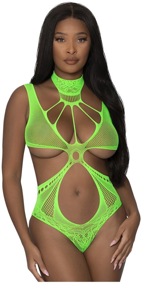 Magic Silk - Exposed S162LIM1SZ - Seamless Teddy One Size