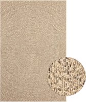 vidaXL - Vloerkleed - ZIZUR - binnen - en - buiten - 160x230 - cm - jute - look