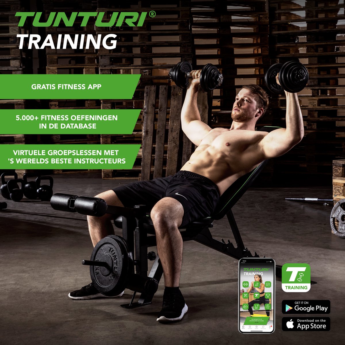 Tunturi Dumbbells - 10kg verstelbare set thumbnail 6