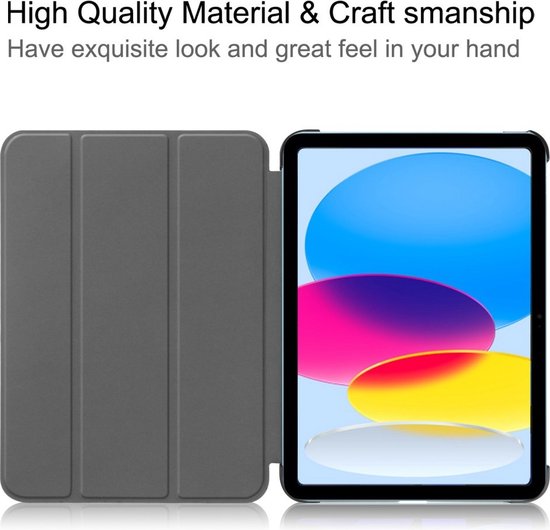 Étui livre à trois volets - Étui pour iPad 10.9 (2022) - Rouge