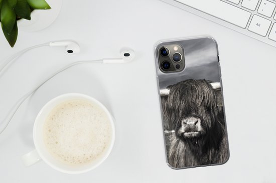 Coque iPhone 13 Pro - Highlander écossais - Animaux - Cornes - Siliconen