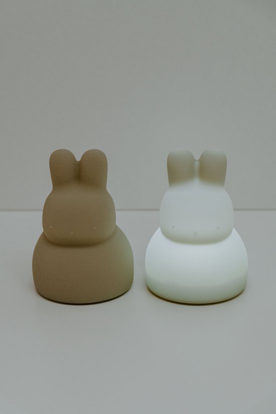 Baby's Only Nachtlampje konijn - Nachtlampje Babykamer - Lampje met USB-aansluiting - Wit - Met slaapmuziek van Baby's Only — afbeelding 5