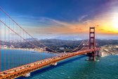 Fotobehang Golden Gate Bridge In San Francisco - Vliesbehang - 368 x 280 cm