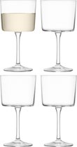 L.S.A. - Gio Wijnglas 250 ml Set van 4 Stuks - Glas - Transparant