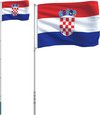 vidaXL-Vlag-met-vlaggenmast-Kroatië-5,55-m-aluminium