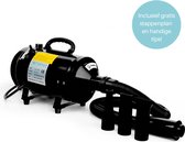 Xatory - Professionele Hondenfohn - Waterblazer voor Honden - Hondenfohn met 4 Opzetstukken -Stil Design met geluidsdemper - Verstelbaar Vermogen