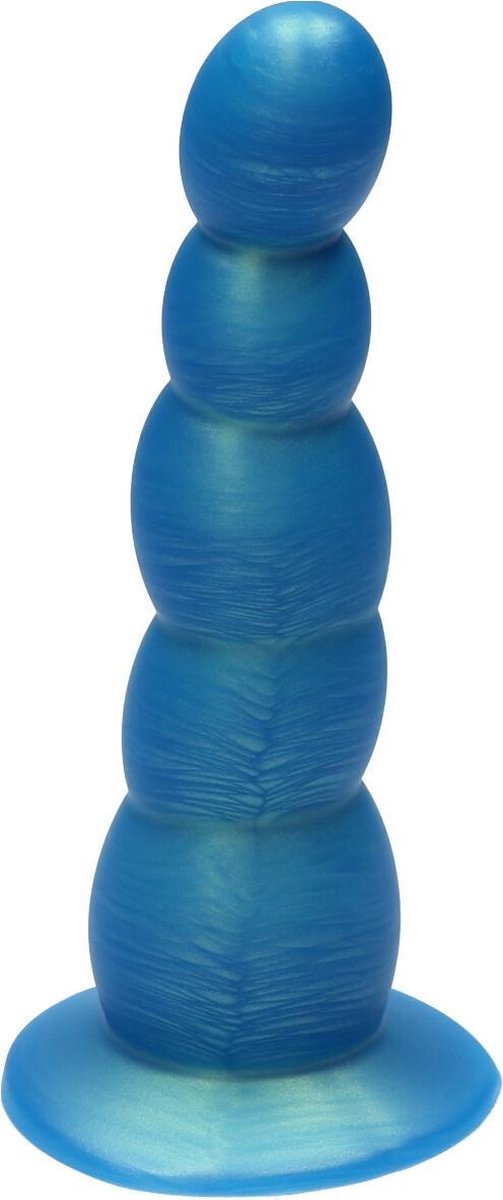 Goedkoopste Ylva & Dite - Circe - Siliconen Anale / Vaginale dildo - Made in Holland - Goud Blauw Metallic