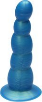 Ylva & Dite - Circe - Siliconen Anale / Vaginale dildo - Made in Holland - Goud Blauw Metallic
