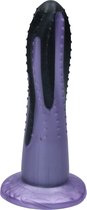 Ylva & Dite - Prickly Pear - Siliconen dildo - Made in Holland - Zwart Metallic / Violet Metallic