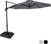 VONROC Premium Zweefparasol Bardolino Ø300cm – Duurzame parasol - combi set incl. 4 vulbare premium parasoltegels – 360 ...