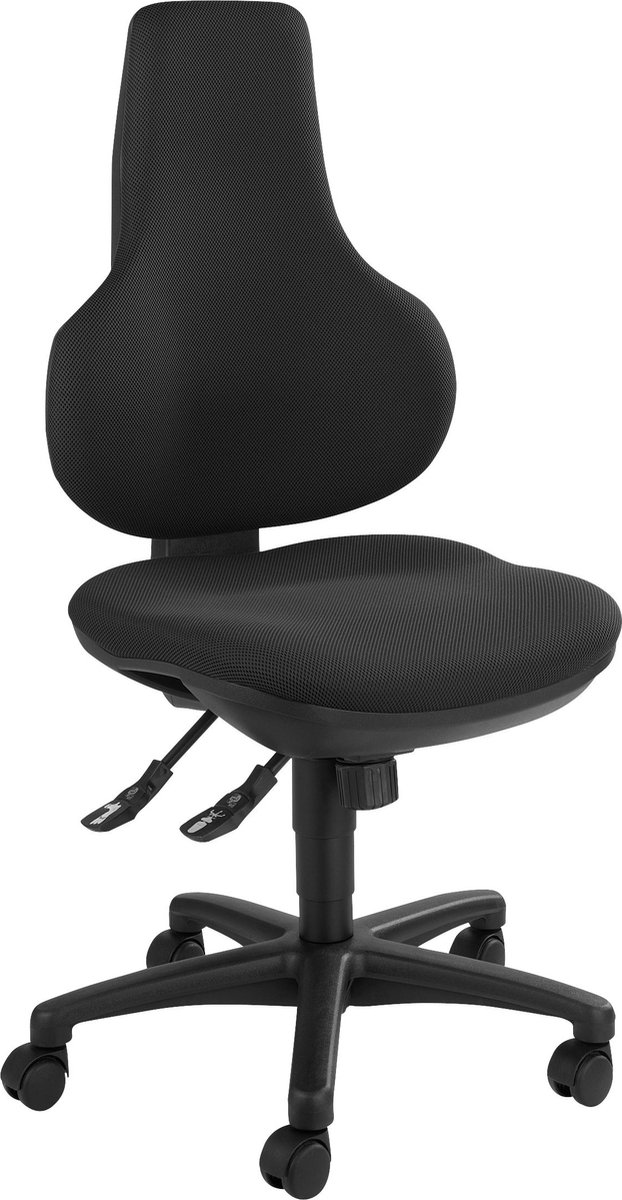 Bureaustoel / Draaistoel SARANTO PRO Leder zwart hjh OFFICE