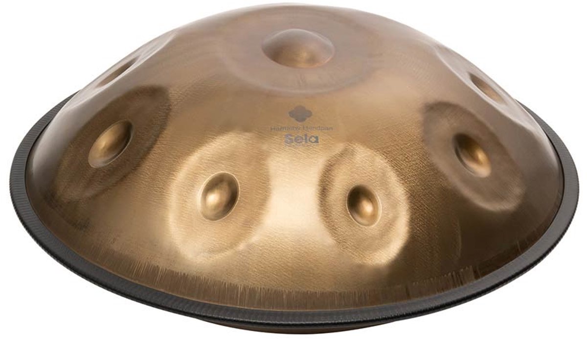 Handpan Sela SEL201 roestvrijstaal D Kurd 440hz incl. hoes