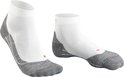 Witte Falke hardloopsokken met grijze details.