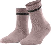 FALKE Cuddle Pads antislip noppen katoen merinowol huissokken dames rood - Maat 39-42