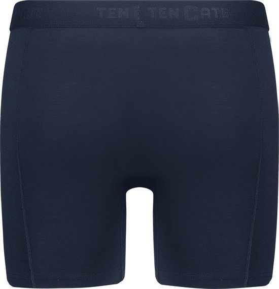 Donkerblauwe basic lange onderbroek met een elastische tailleband met logo.