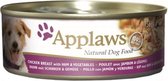 Applaws dog blik chicken / ham / vegetables hondenvoer 156 gr