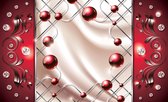 Red Diamond Abstract Modern Photo Wallcovering