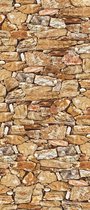 Autocollant de porte autocollant mural mur | Jaune | 91x211 cm