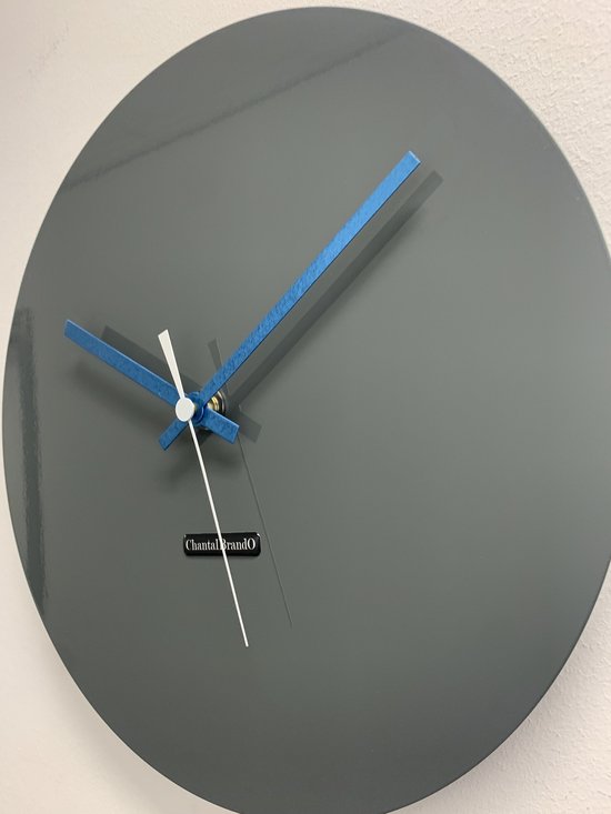 Abstract Metallic Designer radiografische wandklok radioklok modern design * Made in Germany * WAG331FL * stil geen tikken