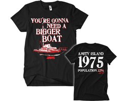 Jaws - Bigger Boat T-Shirt - Large - Zwart