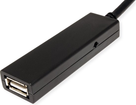 Câble d'extension VALUE USB 2.0 avec répéteur actif, A - C, noir, 15 m