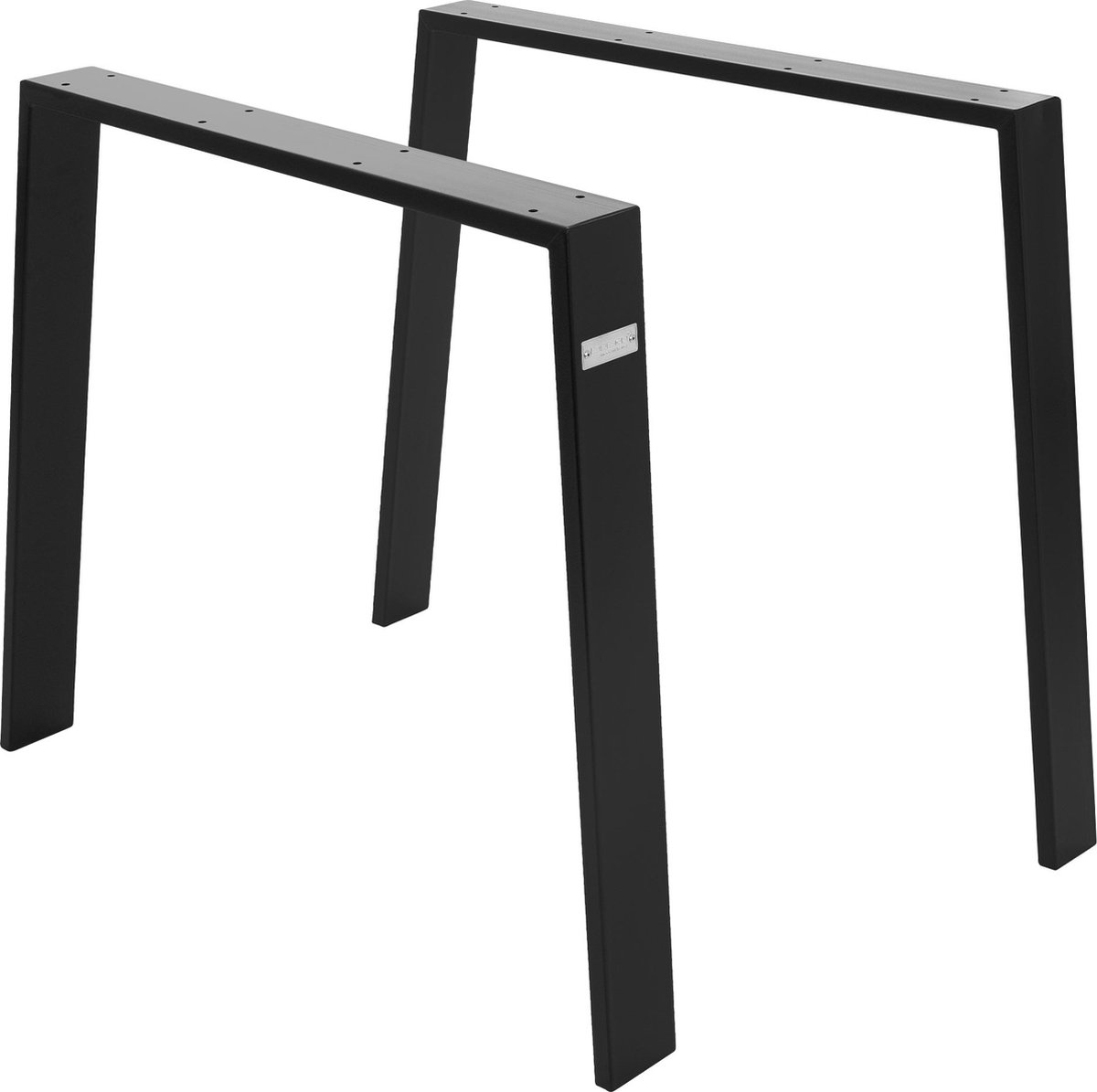 ml-design loft tafelpoten set van 2 90x72cm zwart roestvrij staal U-vormig industrieel design 8x2 cm profiel metalen tafelframe geschikt voor eettafel of bureau stevige meubelpoten scandic tafellopers voor DIY-projecten en meubels op maata