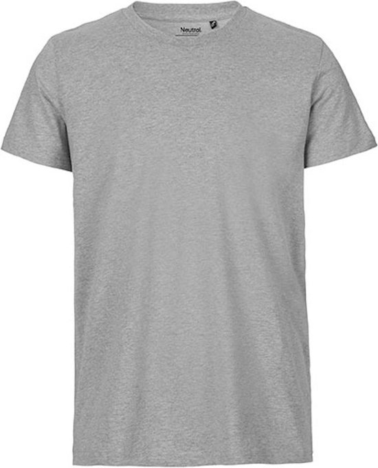 Fairtrade Men´s Fit T-Shirt met ronde hals Sport Grey - 4XL