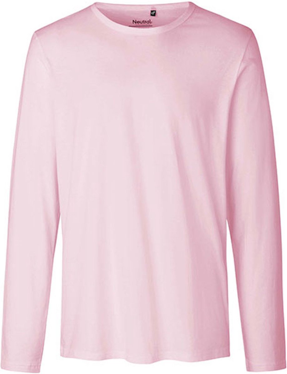 Neutral Men´s Long Sleeve T-Shirt NE61050 - Light Pink - S
