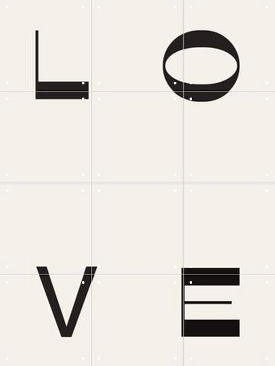 IXXI LOVE - Wanddecoratie - Typografie en quotes - 60 x 80 cm