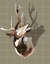 IXXI Deer - Wanddecoratie - Abstract - 140 x 180 cm