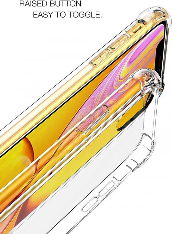 Coque de téléphone pour Apple iPhone XR, robuste, transparente, coque arrière résistante aux chocs, couleur transparente transparente