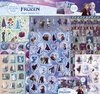 Disney Frozen Totum stickers super sticker set XL 7 stickervellen - incl. metallic en 3D puffy stickers met Frozen thema Anna Elsa prinsessen 38 x 36 cm