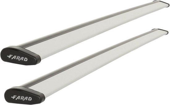 Galeries de toit adaptées aux barres de toit ouvertes Suzuki Baleno SW 2000 à 2007 - Aluminium - Capacité de charge élevée 100kg - Wingbar Argent - Merk Farad