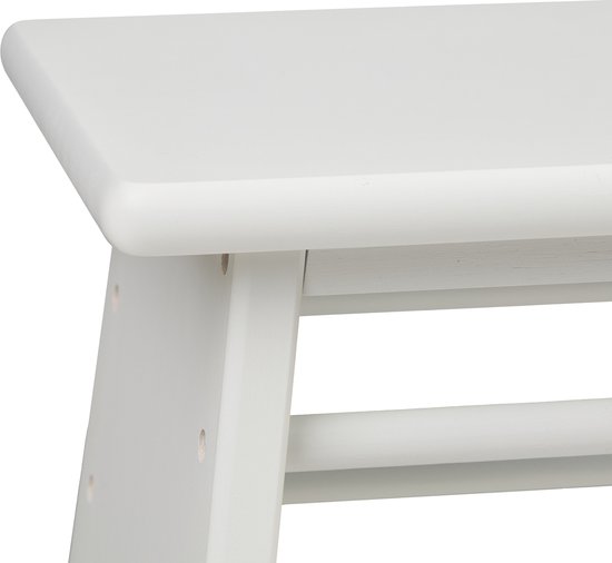 Relaxdays opstapje badkamer opstapkrukje bamboe kinderkrukje