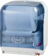 White or satin papertowel dispenser Easy Cut for wall mounting by Marplast