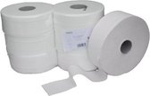 Jumbo toilet paper rolls packing unit 6 pieces - 300m - cellulose - bright white