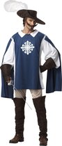 CALIFORNIA COSTUMES - Blauw klassiek musketier kostuum voor heren - M - Volwassenen kostuums