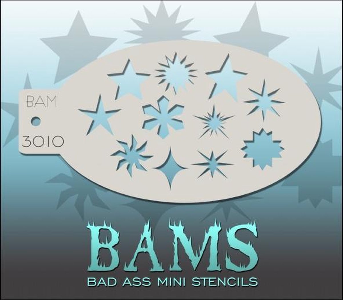Schmink Sjabloon BadAss 3010 Stars