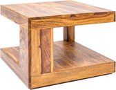 Salontafel van massief fijn hout GIANT 60 cm Sheesham Stone Finish - 36331