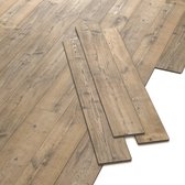 ARTENS - PVC-vloer CAMDEN OLD - Vinyl klikplanken - Vinylvloer - Natuurlijk houteffect - Goudbeige - FORTE - 122cm x 18cm x 4,2 mm - Dikte 4,2 mm - 1,54 m²/7 planken