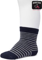 Bonnie Doon | Basic Stripe Baby Sock Organic | Dark Blue