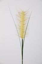 Kunsttak - gras - topkwaliteit decoratie - 2 stuks - zijden plant - Wit - 120 cm hoog