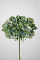 Kunstbloem - Hydrangea - Hortensia - topkwaliteit decoratie - 2 stuks - zijden bloem - Groen - 48 cm hoog