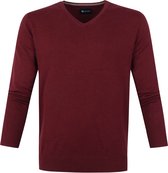 Suitable - Respect Vini Pullover V-Hals Bordeaux - M - Modern-fit