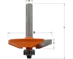 CMT bossingfrees Ø 47,6 x 9,5 mm. S=Ø8, Profiel B3